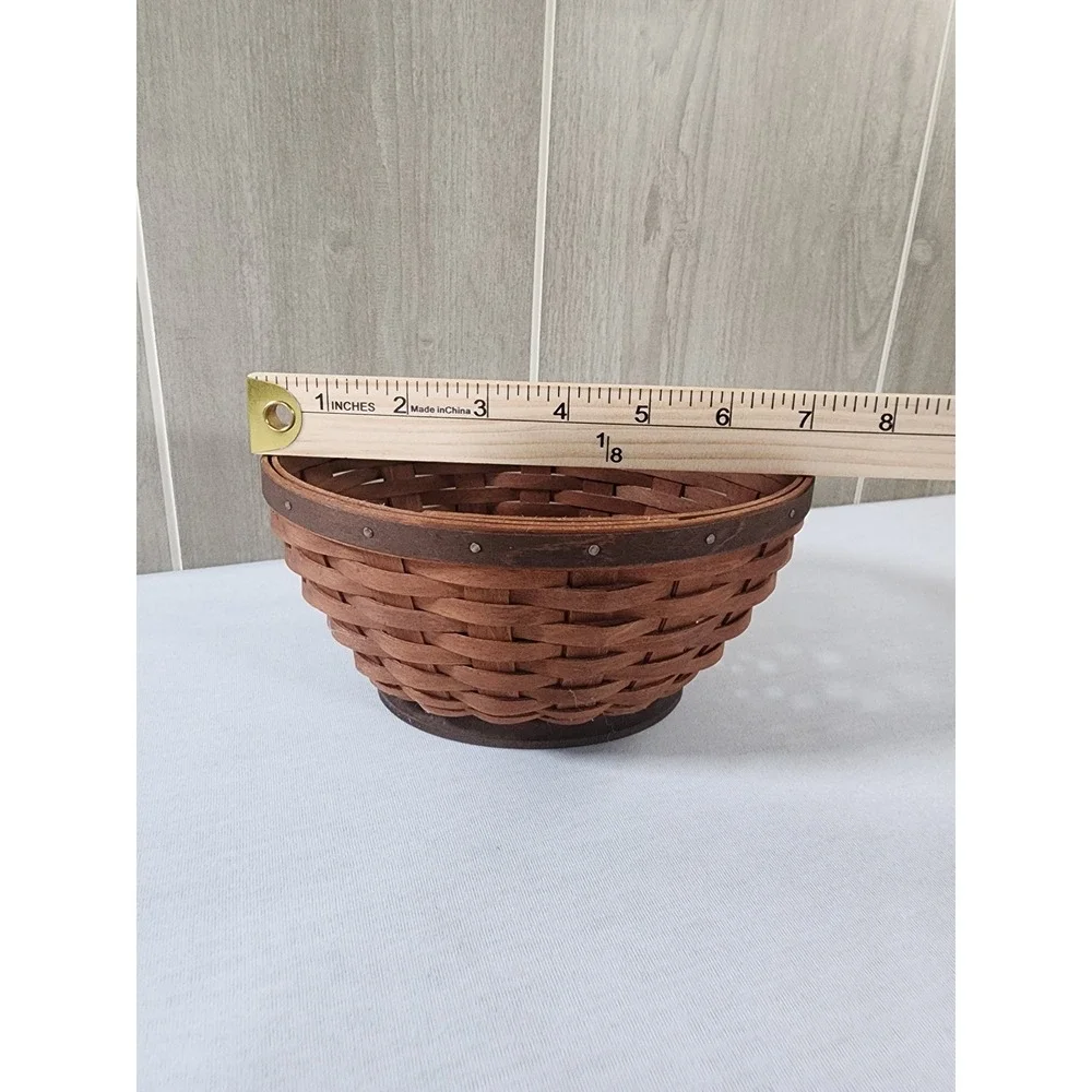 Longaberger Basket Oval Small Woven Wood Handmade USA Farmhouse Grannycore Farm